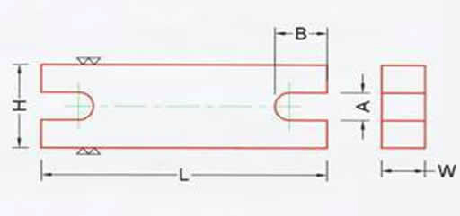 Rectangular Bar with Slot